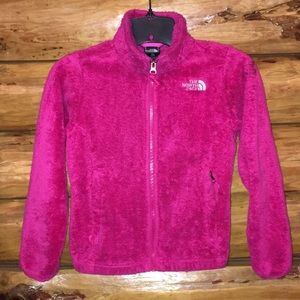 Magenta fleece north face